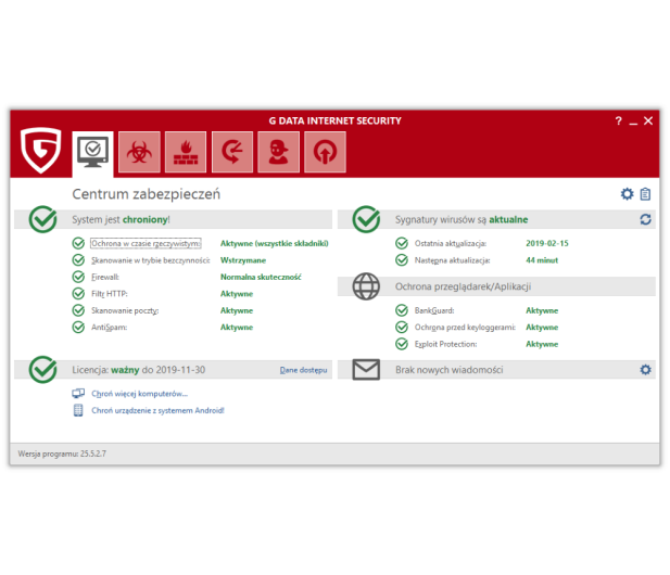 Gdata INTERNET SECURITY 1 PC 1 ROK - 1381073 - zdjęcie 2